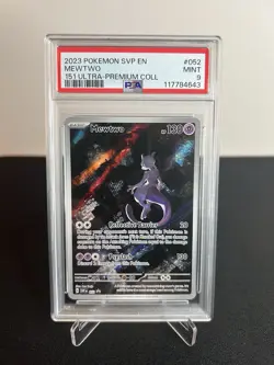 2023 Pokemon Mewtwo Mew 151 Ultra Premium Collection Promo #052 PSA 9 Mint - Image 1
