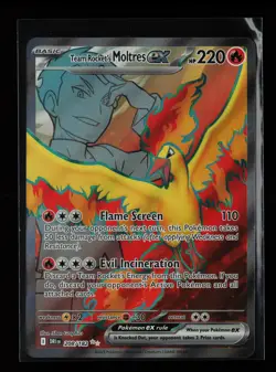Team Rocket's Moltres ex 208/182 Ultra Rare SV10: Destined Rivals Pokemon Card - Image 1