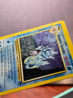 2000 Pokemon WotC Gym Challenge 5/132 – Giovanni's Gyarados – Holo – LP - Image 3