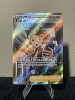 Thorton 195/196 Swsh11: Lost Origin Full Art Ultra Rare Holo Pokemon TCG Card - Image 1