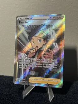 Thorton 195/196 Swsh11: Lost Origin Full Art Ultra Rare Holo Pokemon TCG Card - Image 3