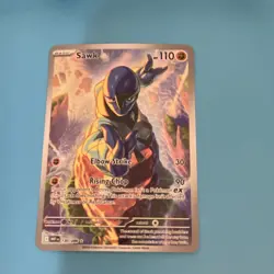 Pokemon TCG Sawk SV: White Flare 130/086 Illustration Rare Full Art Holo 110 HP - Image 3