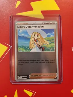Lillie's Determination Reverse Holo 119/132 Pokemon ME01: Mega Evolutions NM/M - Image 1
