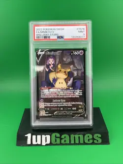 2022 Pokemon SWSH Brilliant Stars #TG16 FA Mimikyu V PSA 9 MINT - Image 1