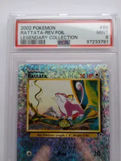 Pokemon 1x Rattata - Legendary Collection Reverse Holo - #89 - PSA 9 - Image 2