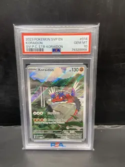 2023 Pokemon Scarlet & Violet Pokemon Center ETB Promo SVP #14 Koraidon PSA 10 - Image 1