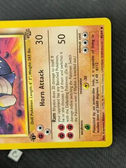 Rhydon 45/64 - Jungle 1st Edition Pokemon TCG NM - Image 5