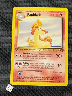 Rapidash 44/64 - Jungle 1st Edition Pokemon TCG NM - Image 1