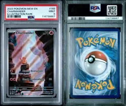 2023 POKEMON MEW EN-151 ILLUSTRATION RARE #168 CHARMANDER PSA 9 - Image 1