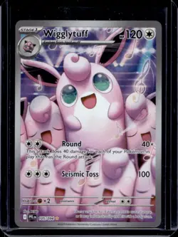 2025 Pokemon Phantasmal Flames Wigglytuff Illustration Rare #105/094 - Image 1