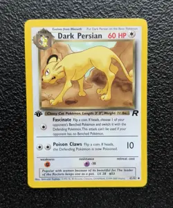 Pokemon TCG - 1st Edition Dark Persian 42/82 - Team Rocket *NM/LP - Image 1