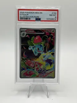 Ivysaur 134/132 Pokemon Mega Evolution Illustration Rare PSA 8 NM-MT - Image 1