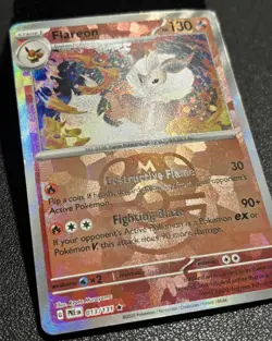 Pokemon - Flareon Master Ball Pattern - NM - Prismatic Evolutions 013/131 Rare - Image 2