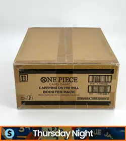 ONE PIECE TCG CARRYING ON HIS WILL OP-13 SEALED BOOSTER BOX CASE - Image 1