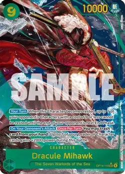 One Piece English - Dracule Mihawk - Alternate Art - OP14-119 - SEC - NM - Image 1