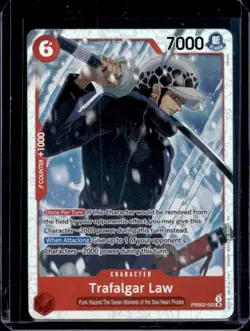 2025 One Piece The Best Premium Booster Trifalgar Law Super Rare #PRB02-002 - Image 1