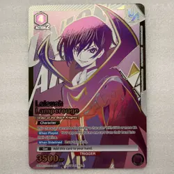 Union Arena Lelouch Lamperouge Top 4 Rare Battle Promo Code Geass - Image 1
