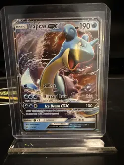 Pokemon TCG Lapras GX Holo Ultra Rare Card Sun & Moon Base Set 35/149 - Image 1