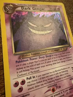 Dark Gengar Holo – Neo Destiny – Medium Played (MP) – Vintage Pokemon Card - Image 4