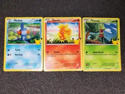 Celebrations Mudkip Torchic Treecko Pokemon Card NM - Image 1