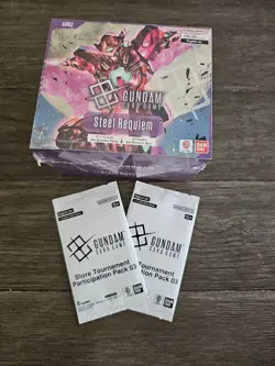 Gundam Card Game Steel Requiem GD03 English Booster Box New W/ Promo Cards Tcg - Image 3