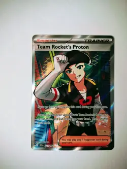 Pokemon TCG Team Rocket’s Proton card 227/182 Destined Rivals Ultra Rare N/M - Image 1