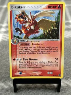 Pokemon TCG Blaziken Holo Rare Card 5/108 Power Keepers 5/108 - Image 1