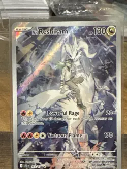 N’s Reshiram 167/159 Full Art Ultra Rare Mint Pokemon Card Trainer Gallery - Image 4