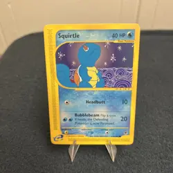 Pokemon Squirtle Expedition Non-Holo Card 132/165 Nintendo E-Reader Vintage LP - Image 1