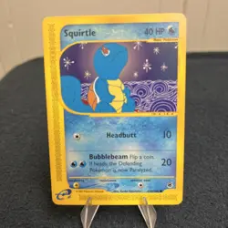 Pokemon Squirtle Expedition Non-Holo Card 132/165 Nintendo E-Reader Vintage LP - Image 2