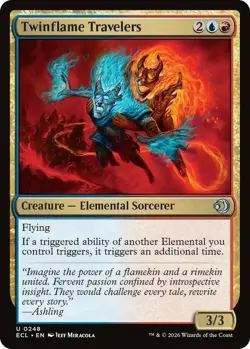 x4 Twinflame Travelers - Foil U MTG Lorwyn Eclipsed M/NM, English - Image 1