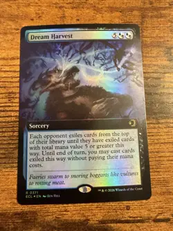 MTG Lorwyn Eclipsed Extended Art FOIL Dream Harvest - Image 1