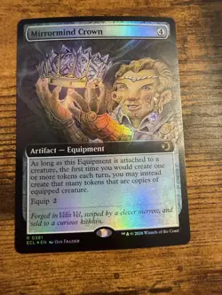MTG Lorwyn Eclipsed Extended Art FOIL Mirrormind Crown - Image 1