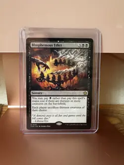 MTG, Blasphemous Edict 57 Foundations NM FDN - Image 1