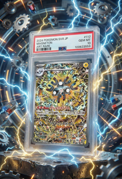 2024 POKEMON JAPAN SV8-SUPER ELECTRIC BREAKER ART RARE #112 MAGNETON PSA 10 - Image 1
