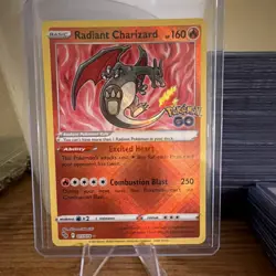 Radiant Charizard 011/078 Pokemon GO Radiant Rare Holo Pokemon Card - Image 1