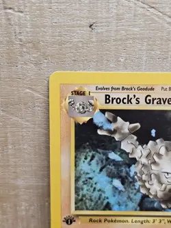 Brock's Graveler 34/132 1st Edition Gym Challenge Non-Holo Pokemon Card TCG - Image 3