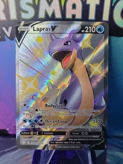 Pokemon TCG Lapras V SV110/SV122 Shining Fates Shiny Vault Full Art - Image 1
