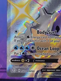 Pokemon TCG Lapras V SV110/SV122 Shining Fates Shiny Vault Full Art - Image 5