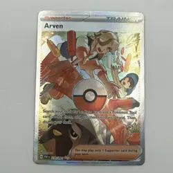 Arven 235/091 Special Illustration Rare SV: Paldean Fates Full Art Pokemon TCG - Image 1