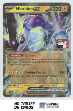 2023 Pokemon Play! Prize Pack Holo Miraidon ex #081/198 - Image 1