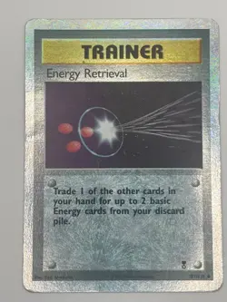 Energy Retrieval 107/110 Legendary Collection Reverse Holo Rare Pokemon TCG DMG - Image 1