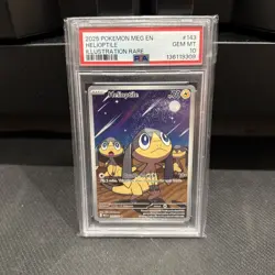 2025 POKEMON MEG EN-MEGA EVOLUTION ILLUSTRATION RARE #143 HELIOPTILE PSA 10 - Image 1