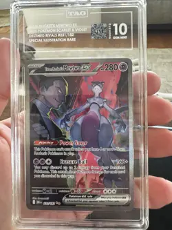 Pokemon Team Rockets Mewtwo EX 231/182 TAG Grading 10(961) - Image 1