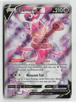 Pokemon - Enamorus V (Full Art) - 178/196 SWSH11: Lost Origin - Ultra Rare - NM - Image 1