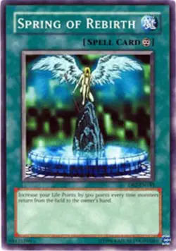 Spring of Rebirth - DB2-EN185 - Common - Unlimited Edition - Heavily Played - Image 1