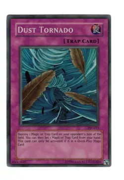 Yugioh- 1X Dust Tornado - Super Rare - Unlimited - PSV-011 - Light Play - Image 1