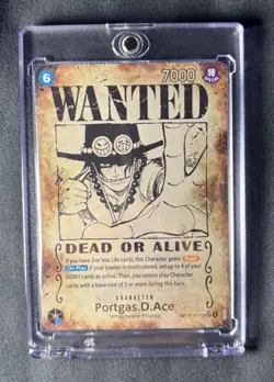 Portgas.D.Ace WANTED SP OP13-119 SEC Carrying on His Will One Piece TCG ENGLISH - Image 1