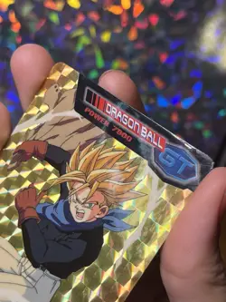 Vintage Dragon Ball GT amada card 94 Trunks Prism MP - Image 3