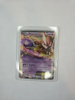 Mewtwo EX Holo Ultra Rare Card 54/113 Legendary Treasures 2013 Pokemon TCG (LP) - Image 2
